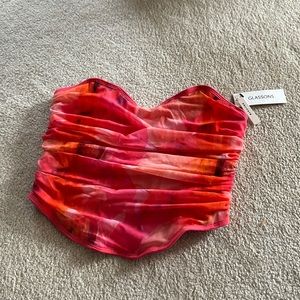Glassons Corset Top Size Large. NWT